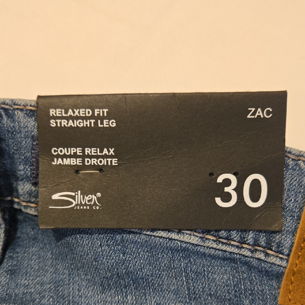 Silver Jeans Men's Straight Leg Blue Denim - Picture 6 of 6